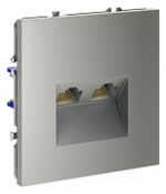 Розетка двойная Ethernet RJ-45 без рамки Voltum S70 VLS060205