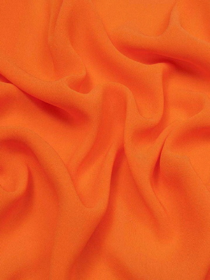 Шифон, оранжевый/морковный темный, мультишифон С55
