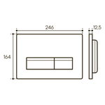 Панель смыва Aqueduto RETANGULO Novo белый глянцевый