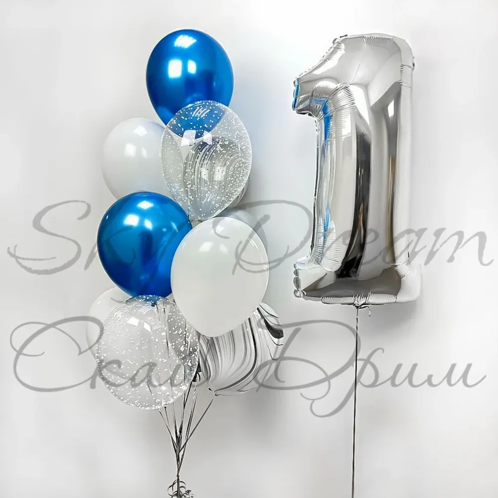 Композиция из шаров на годовасие мальчику