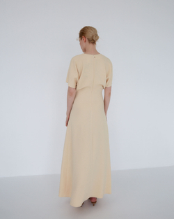 Платье приталенное из вискозы Стелла Маккартни сливочный
