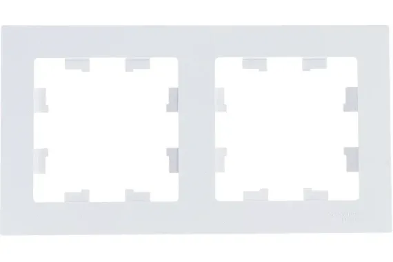 Рамка Systeme Electric ATLASDESIGN 2 постовая белая 35948