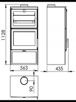 Печь-камин с духовкой PANADERO GOURMET