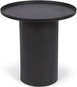 Столик журнальный Fleksa круглый из черного металла Ø 45 см Испания
