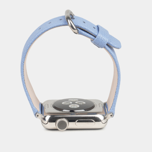 Ремешок для Apple Watch 44/45/46 mm из кожи козы, василькового цвета