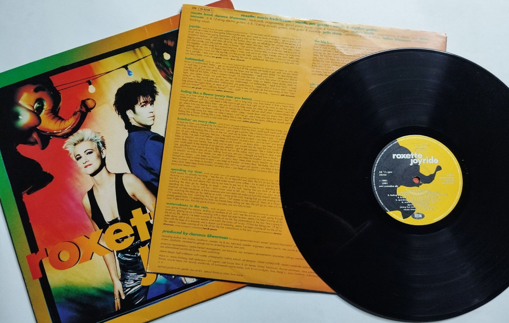 Винтажная виниловая пластинка LP Roxette Joyride (Spain 1991)