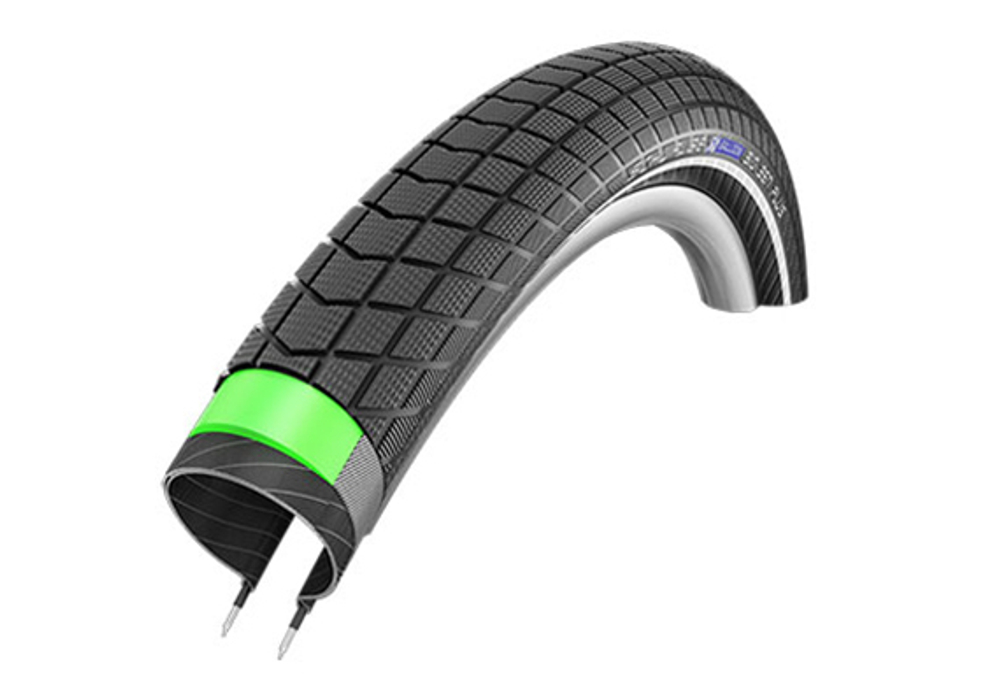 Покрышка 26x2.15 (55-559) 05-11101123 BIG BEN PLUS Perf, GreenGuard АНТИПРОКОЛ, SnakeSkin B/B-SK+RT (светоотр полоса) HS439 EC 67EPI 37B SCHWALBE