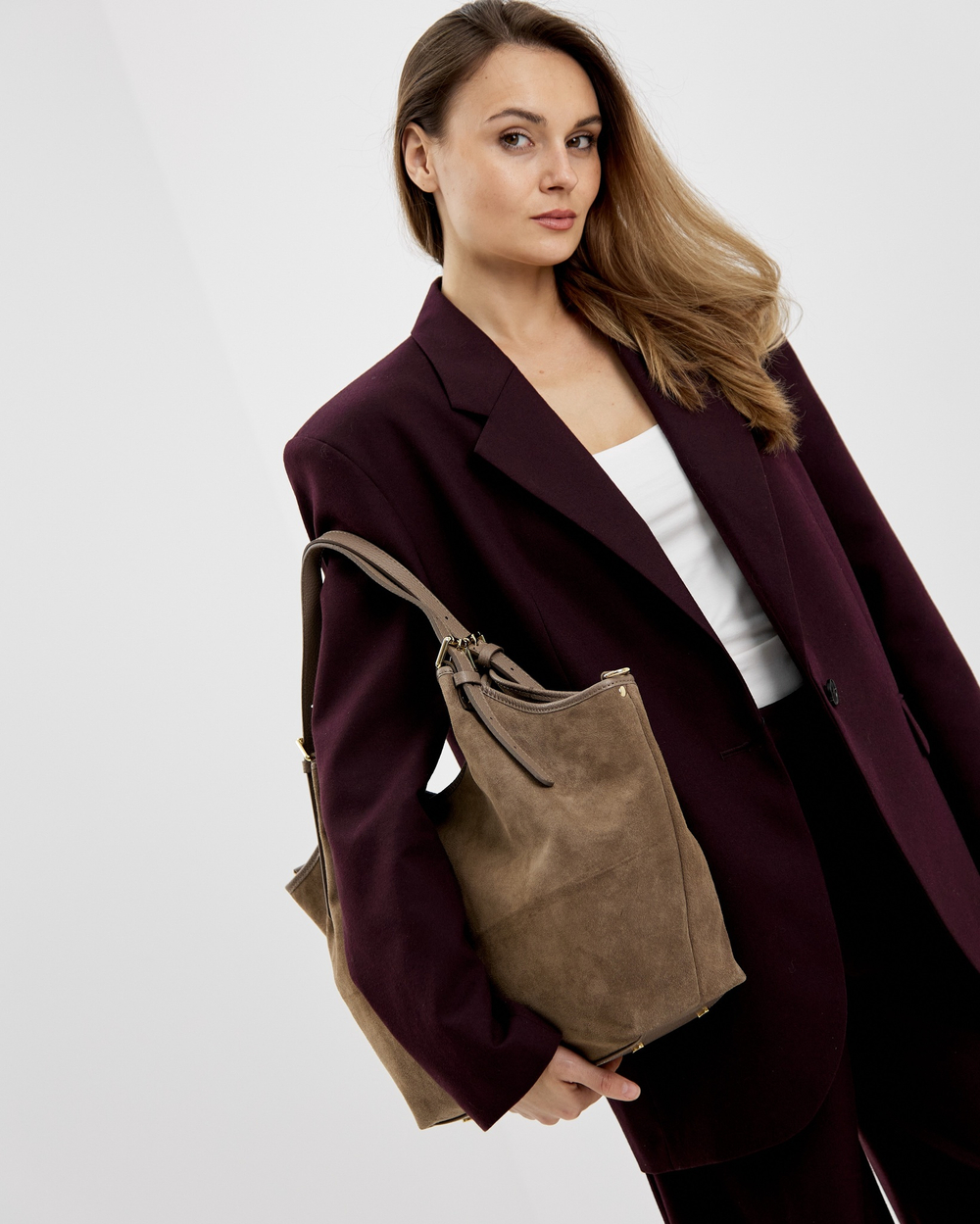 Сумка 559 15 тауп темный