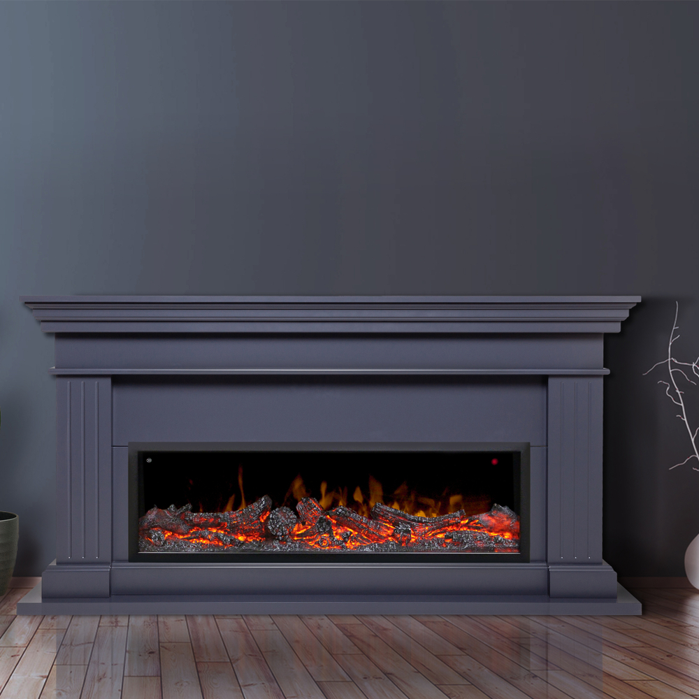 Каминокомплект Real Flame Ontario 42/BV GR с очагом Beverly 1000 (без обогрева)