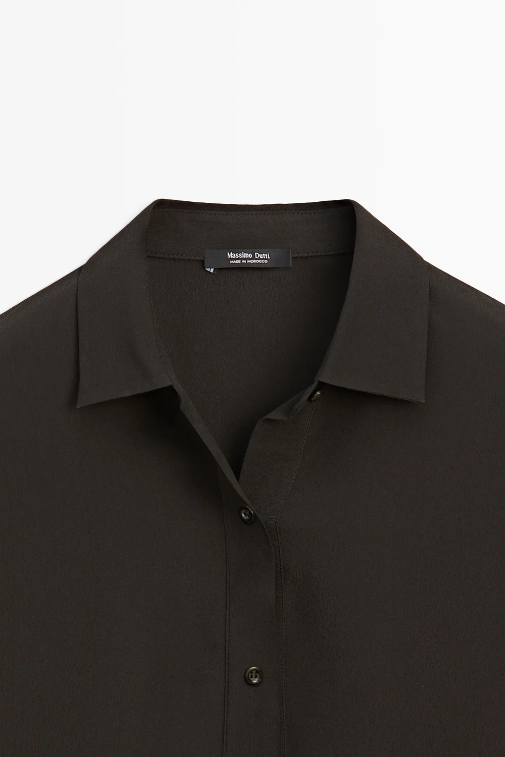 Рубашка с отложным воротником и пуговицами - MASSIMO DUTTI