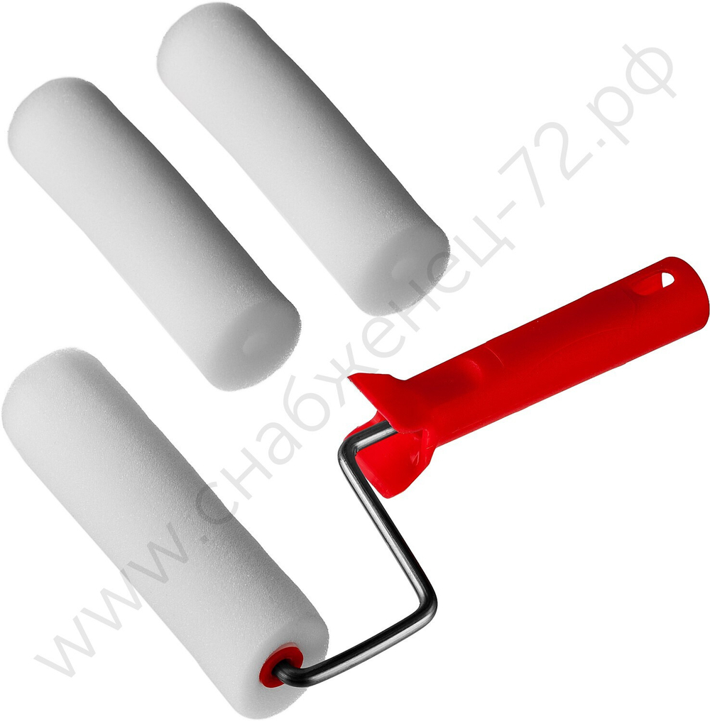 MIRAX ПОРОЛОН 40 мм, 140 мм, 3 шубки+ручка, Малярный валик в наборе (0363-14)