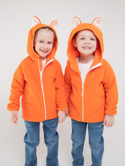 Толстовка флисовая "Лисичка" оранжевый