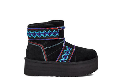 UGG Classic Mini II Braid Platform Black