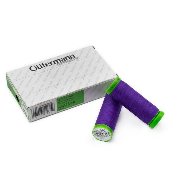 Нитки суперкрепкие Gutermann Extra Strong M782 №40 (100 метров), 5 кат. | 392 фиолетовый джинс