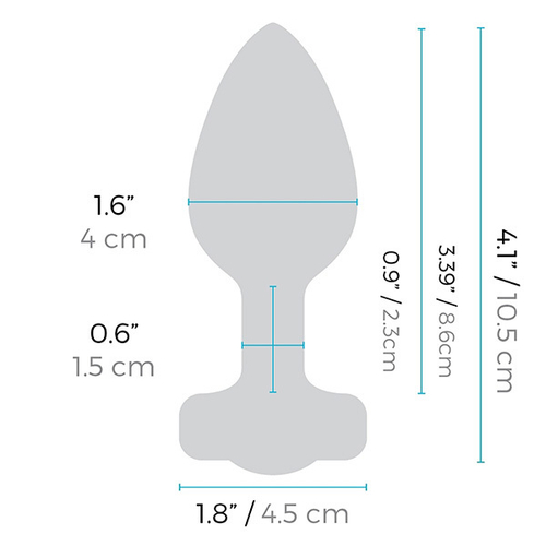 Зеленая вибрирующая втулка b-Vibe Vibrating Jewel Plug M/L BV-031-GRN