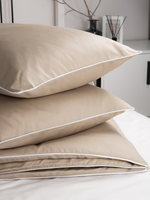 MOON Комплект постельного белья, сатин темно-бежевый