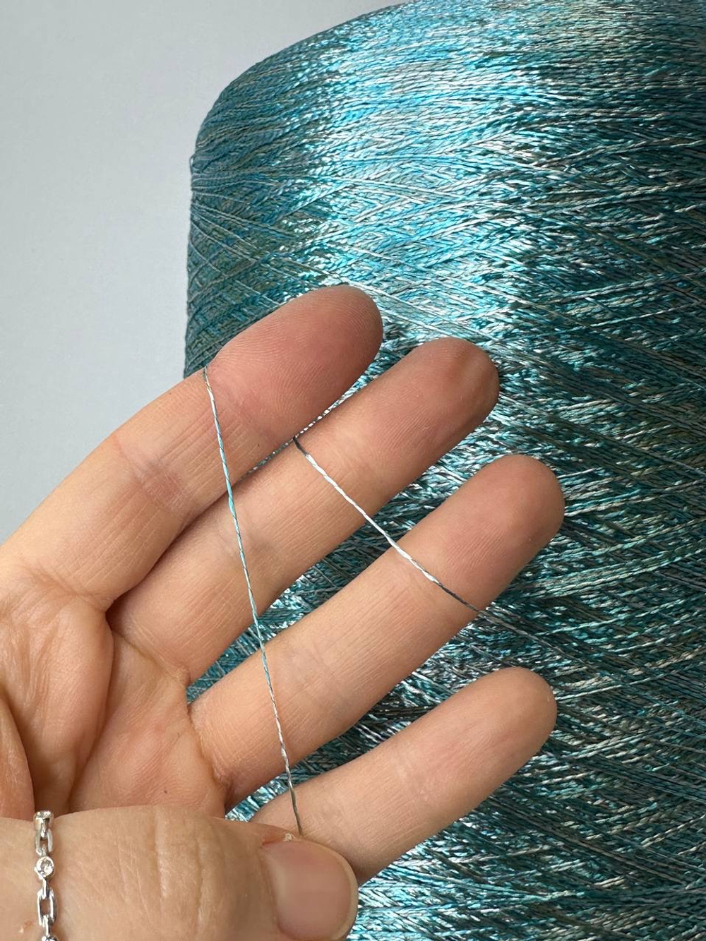 MULTICOLOR - Fratelli Franchi; 100% вискоза; 1000м/100гр; col. 8267, цвет: серебро, голубой "серебряная лазурь"; S715; MP