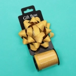 Набор для декорирования «Мерцание» бант d=10 см, лента 1,6 см (10м), Шампань