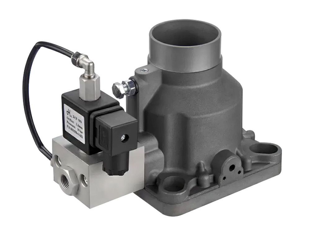 Всасывающий клапан для винтового компрессора: 24В | D25 мм | до 16 бар | Red Star AIV-25B-K-RJ-AC24V