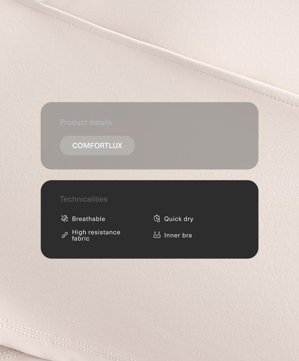 Oysho Топ Comfortlux, норка