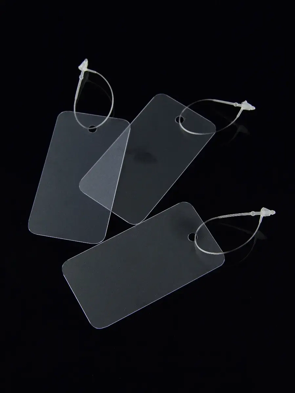 *Набор бирок с биркодержателями пластик прозрачный