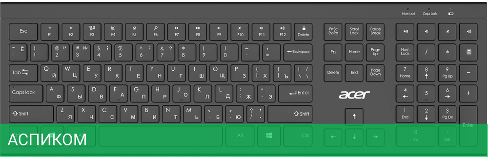 Клавиатура Acer OKR300 черный (ZL.KBDEE.014)