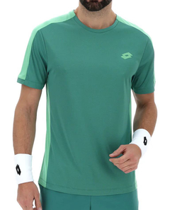 Теннисная футболка Lotto Superrapida VIII - deep dark green