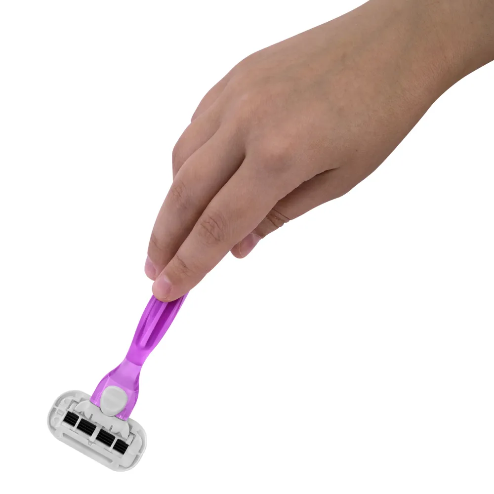 Бритвенный станок многоразовый женский, 5 лезвий, 12 кассет, плавающая головка, X-ONE (ИКС-УАН), 700021