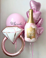 Фольгированный шар-фигура «Бутылка шампанского. Bride to be», 91 см