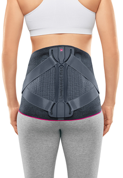 667 -Бандаж-корсет поясничный наборный LUMBAMED DISC - приталенный покрой - серый