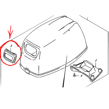 Suzuki 61622-90L00-0000 Seal,Recoil starter DF9.9-30 / DT9.9-15 Оригинал