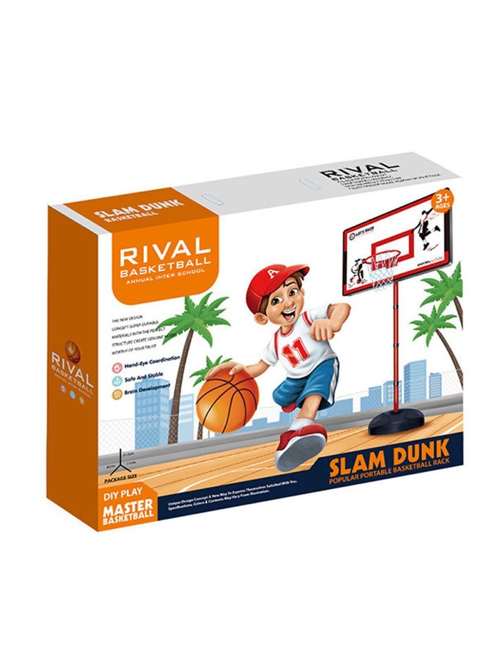 Игровой набор Баскетбольное кольцо 115см на стойке для дома улицы