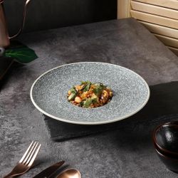 Тарелка глубокая 200 мл 22,3*5,1 см для пасты глазурь Glossy Stone Untouched Taiga P.L. [1]