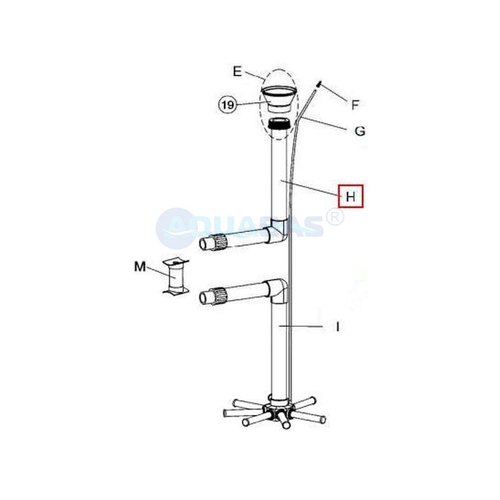 Комплект подключения диффузора фильтра IML NILO 500мм (узел H) (FS34029-0412)