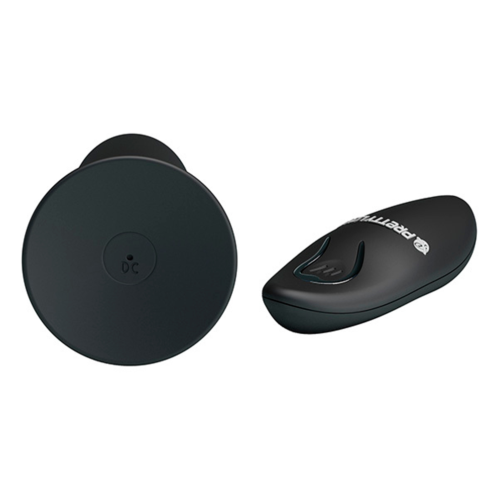 Черный анальный вибростимулятор 11см с пультом ДУ Pretty Love Remote Control Vibrating Plug BI-040045W