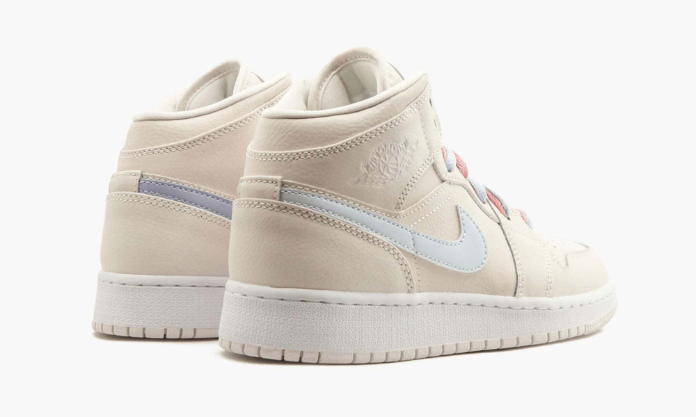 Air Jordan 1 Mid GS "Multi-Color Swoosh Phantom"