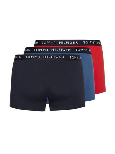 Мужские боксеры спортивные Tommy Hilfiger Trunk 3P - desert sky/petrol blue/prime red