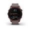 Умные часы Garmin Fenix 7S Sapphire Solar титановый темно-бронзовый с сланцево-серым силиконовым ремешком