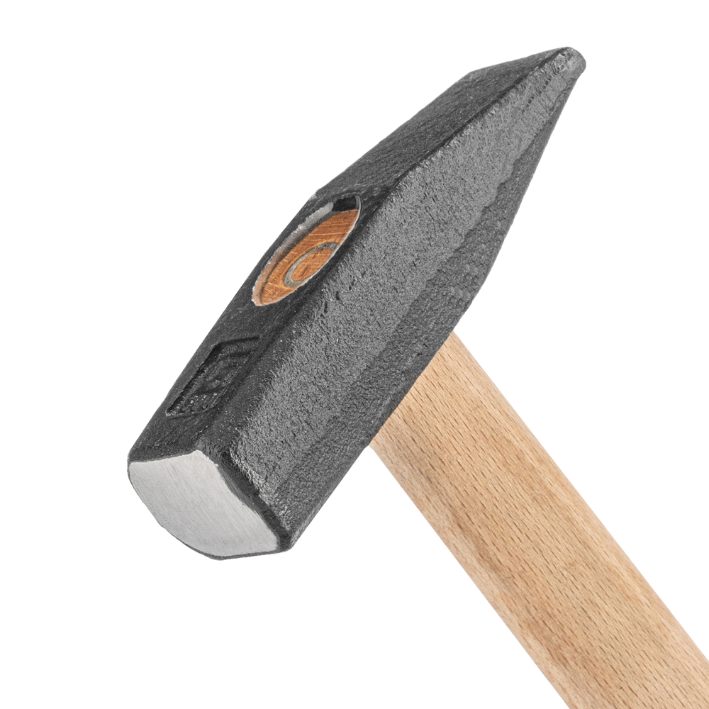 Молоток слесарный, 500 г, квадратный боек, деревянная рукоятка// Сибртех