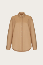 БЛУЗА ИЗ БЕЖЕВОГО ХЛОПКА