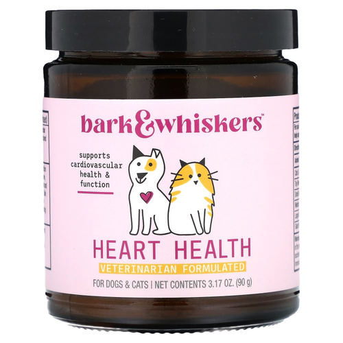Dr. Mercola, Bark & Whiskers™, добавка для здоровья сердца, для собак и кошек, 90 г (3,17 унции)