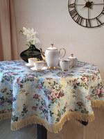 Гобеленовая скатерть Дивный сад D 160 см