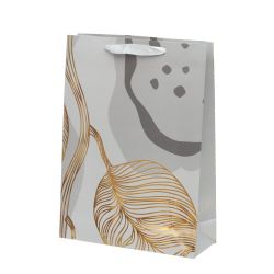 GAEM Пакет подарочный (бумага 210г/м2, блок микс12шт), L30 W11 H41 см, 4в.