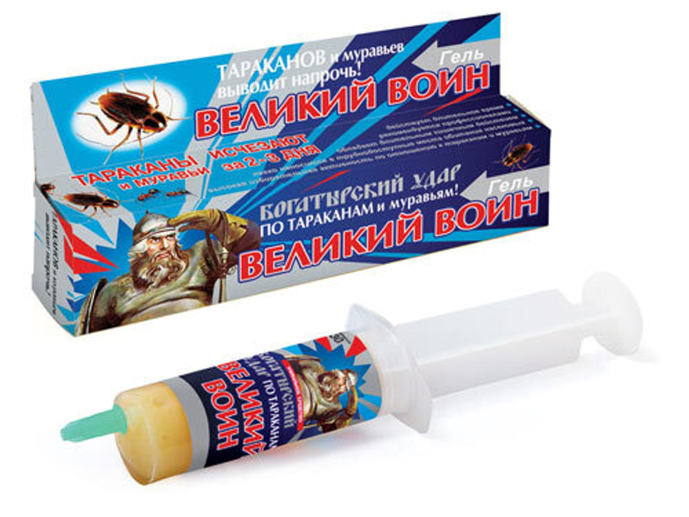Великий воин 45г гель-туба от тараканов и муравьев (синий) ВХ