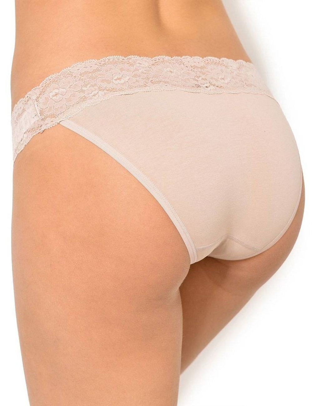 Трусики-слипы с кружевным пояском Dolce Cinture (Размер: L) (Цвет: телесный)