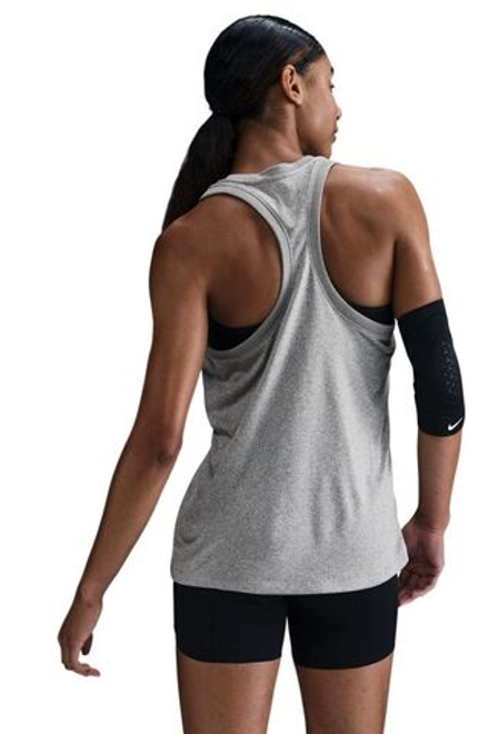 Женский топ теннисный Nike Dri-Fit Racerback - tumbled grey/flt silver/heather