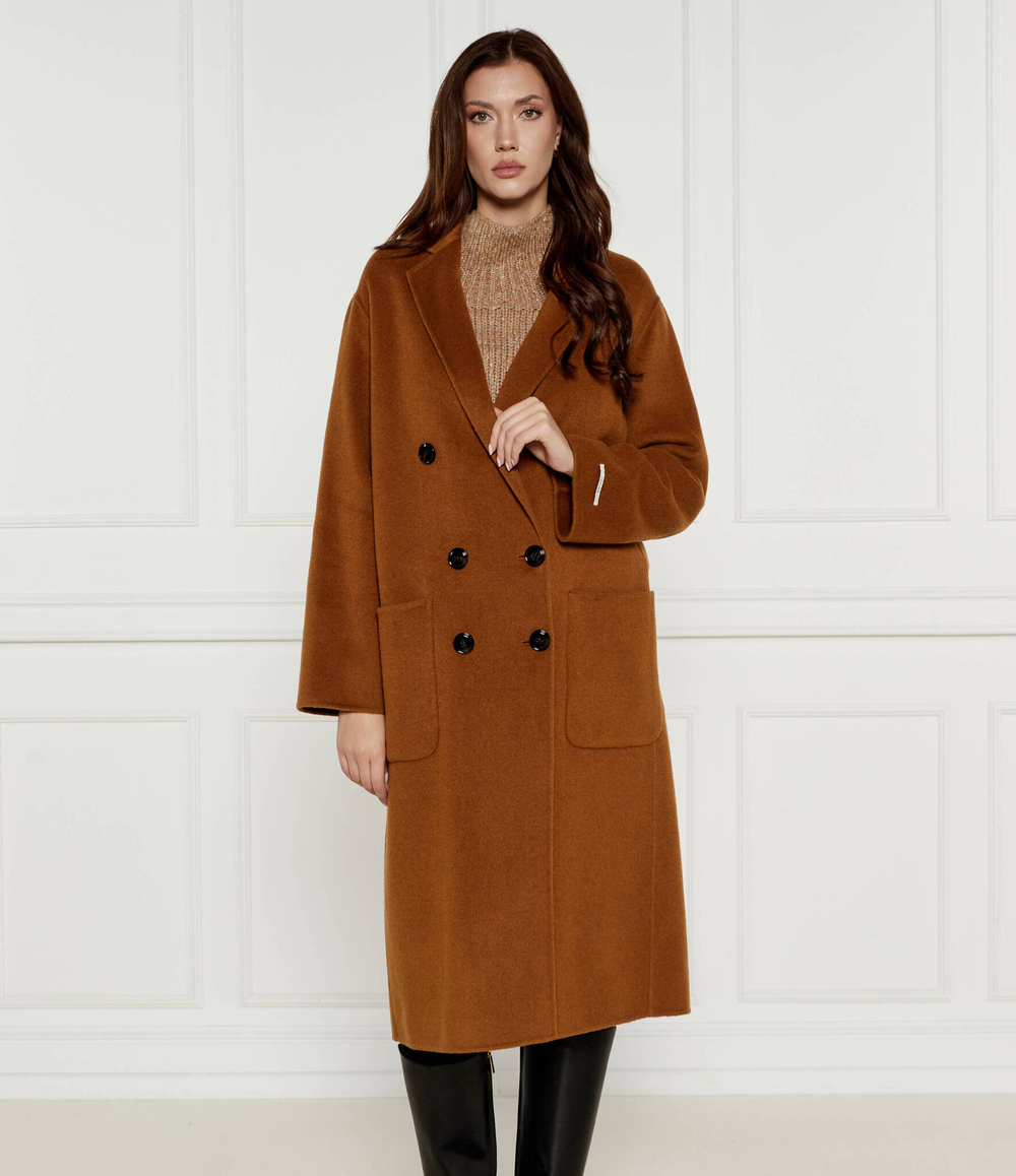 Шерстяное пальто MAX&Co. - коричневый(6016013)