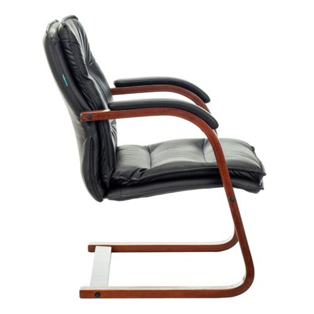Кресло для посетителей Бюрократ T-9927WALNUT-AV, Слоновая кость