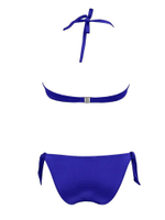 Раздельный однотонный пуш-ап купальник (Размер: B/L) (Цвет: синий)