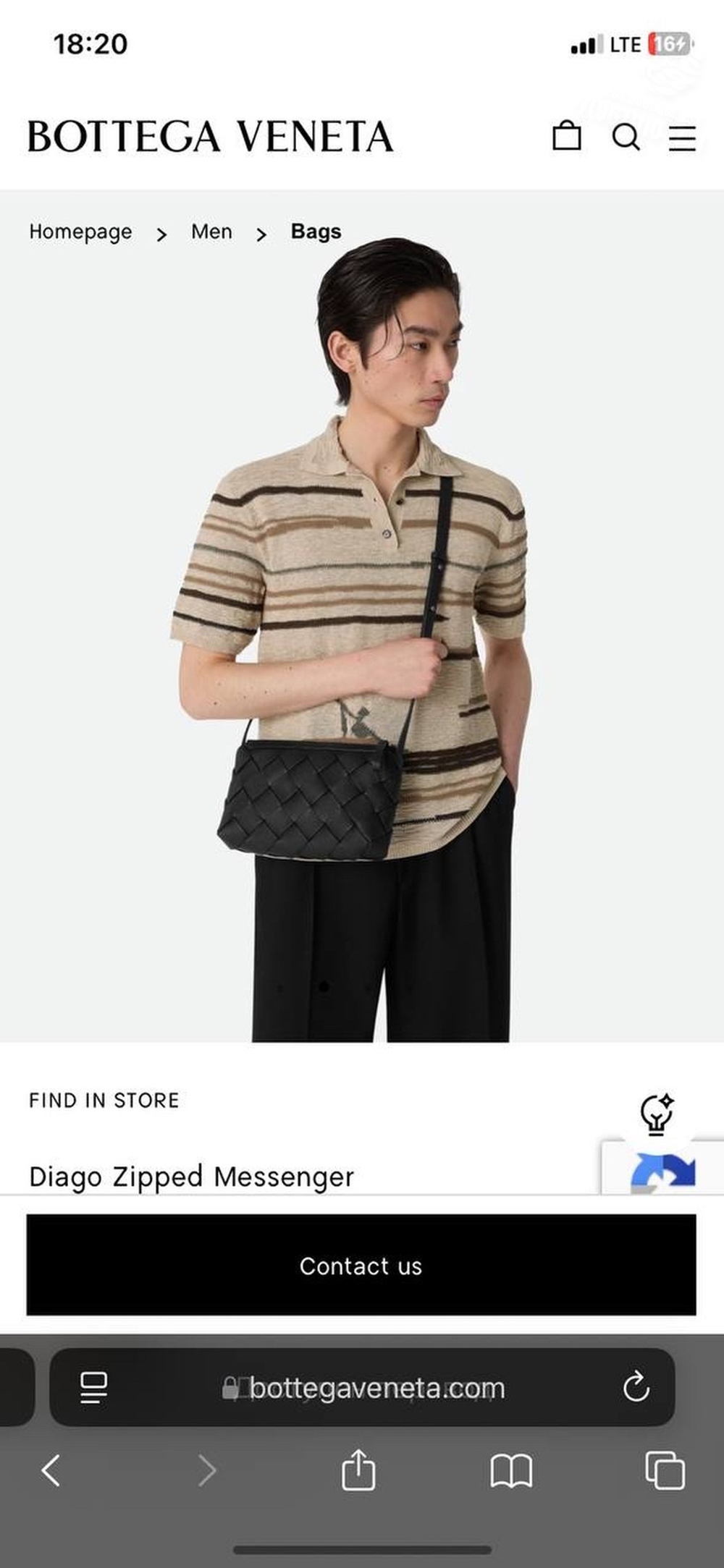 Сумка через плечо Bottega Veneta Diago